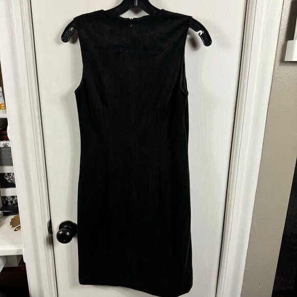 J. Mclaughlin Dominique Faux Suede Leather Dress - Black XS - Picture 6 of 9